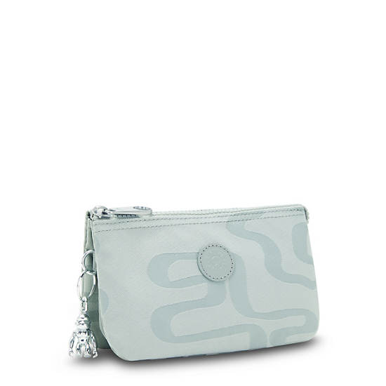 Kipling Creativity Large Printed Pouch Väska Turkos | SE 1118BE